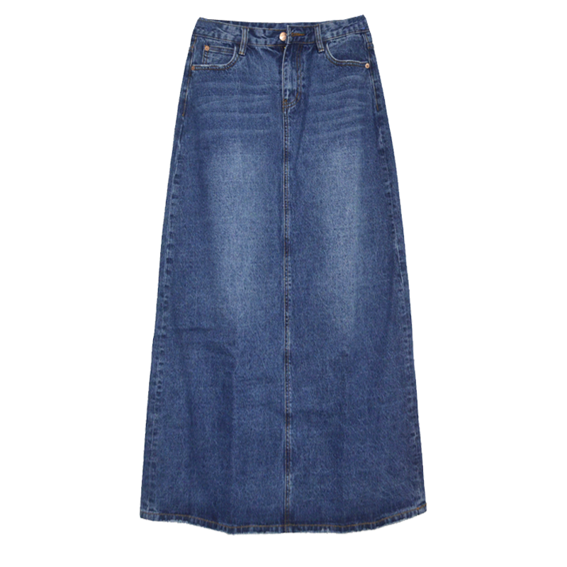 Wear Frayed Long Skirts Women's Denim