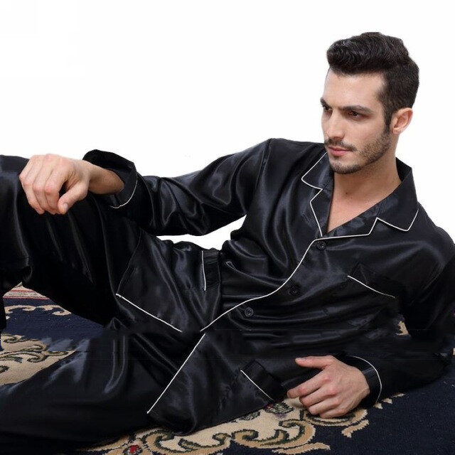 Mens Pajama Set Winter Sleepwear Men Homewear Warm