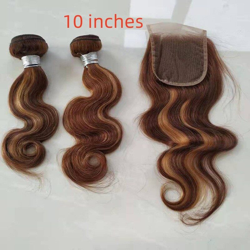 Real Hair Weave Piano Color Block Body Wave