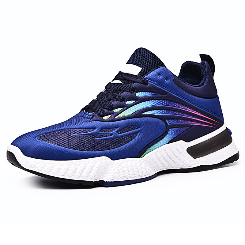 Colorful Casual Shoes Flying Woven Men's Trend Sports