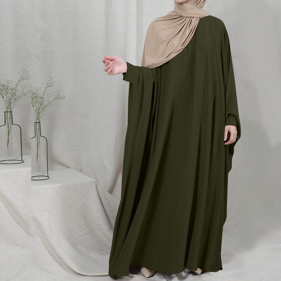 Eid Hooded Muslim Women Hijab Dress Prayer Garment