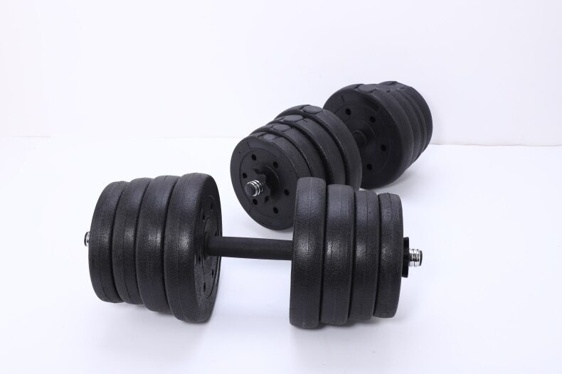 Round Head Dumbbell Multi-Specification Safety Men's Barbell Rubber