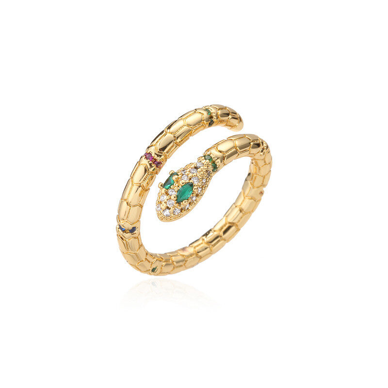 Fashion Gold Color Snake Ring For Women Girl