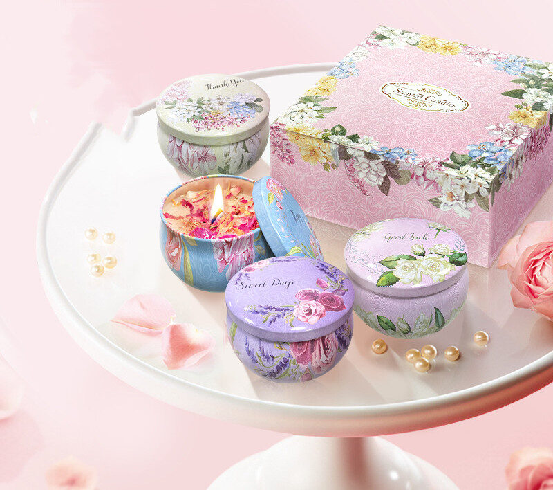 Fragrant Dried Flower Scented Candles Home Sprinkling Birthday