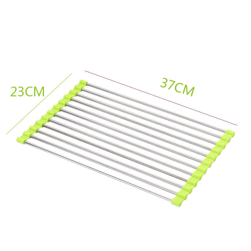 Sink Bowl Rack Stainless Steel Drain Foldable Kitchen