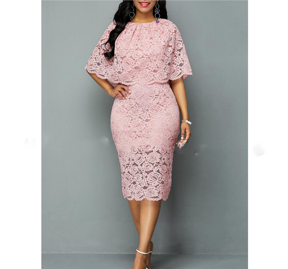 MD African Lace Dresses For Women Fashion New
