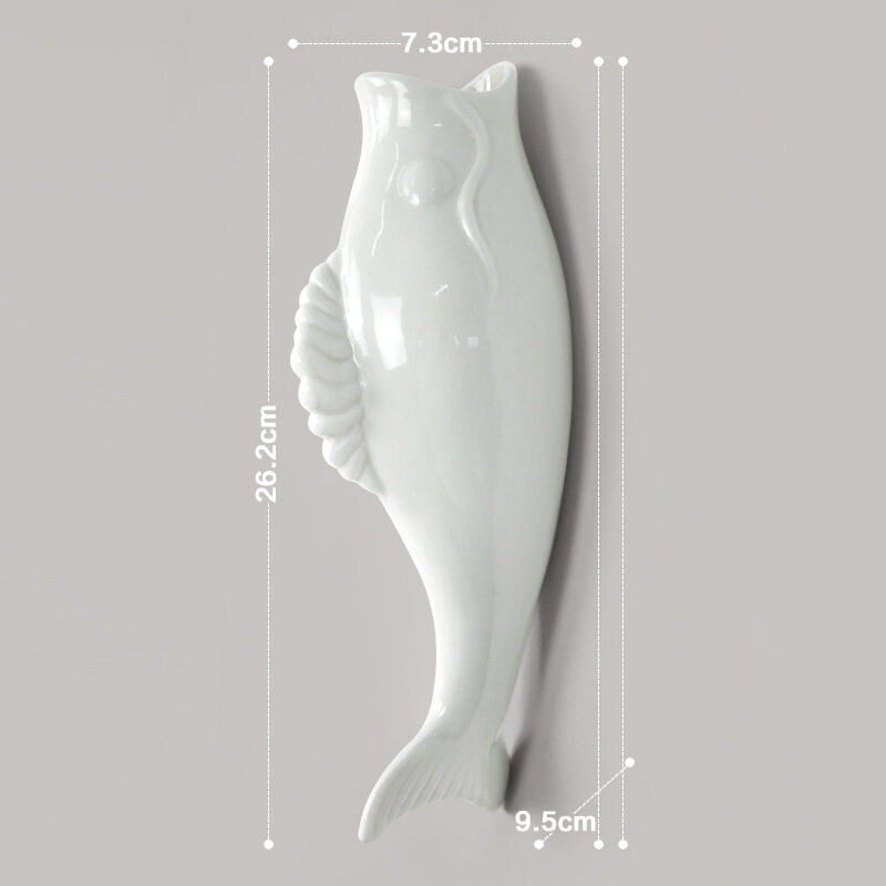 Simple Modern Creative Wall Ceramic Goldfish Vase Restaurant