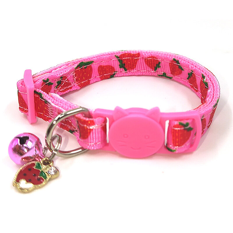 Pet Print Bell Cat Collar Strap