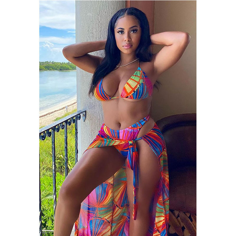 Swimsuit Sexy Sandy Three-Piece Bikini European And American