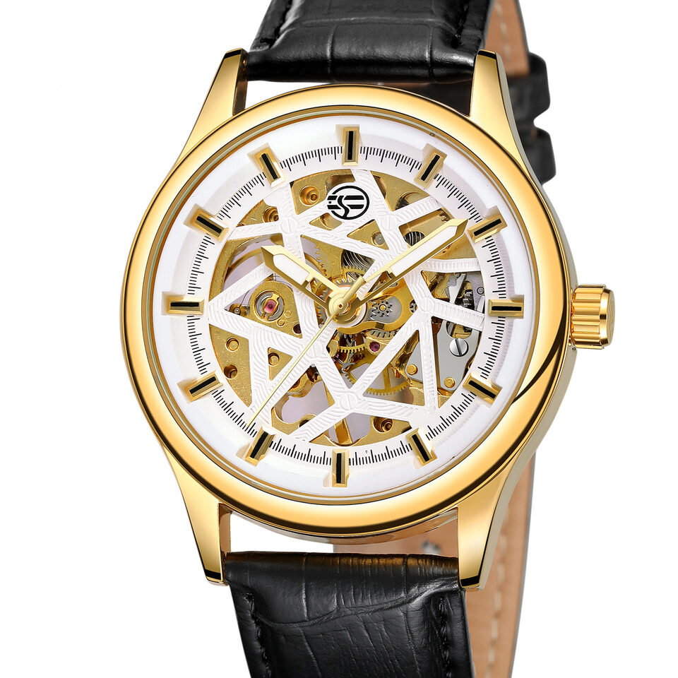 Forsining Golden Gear Movement Retro Royal Classic Fashion
