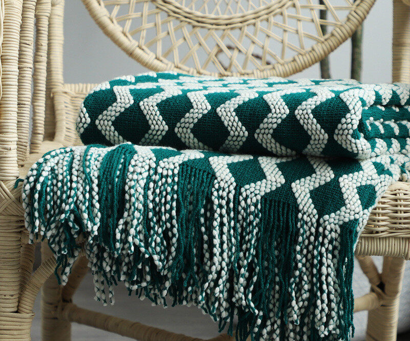 Nordic Knitted Decorative Blanket Sofa
