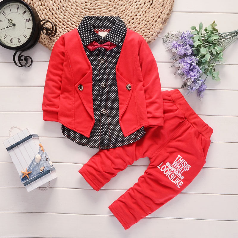 New Design Toddler Boys Casual Suit Set Clothes
