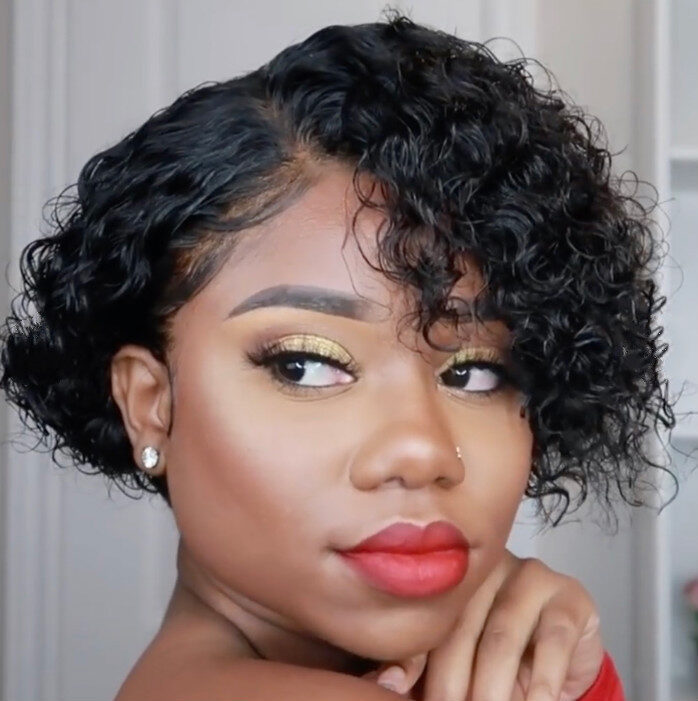 European And American Wigs Women's Short Curly Hair