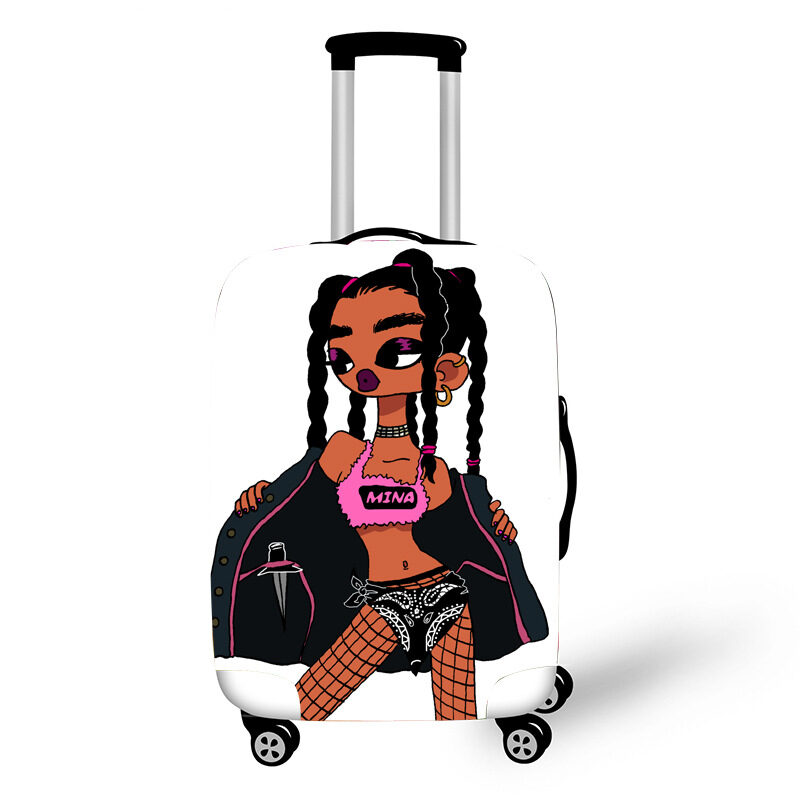 Nopersonality African Art Girl Travel Accessories Luggage Cover