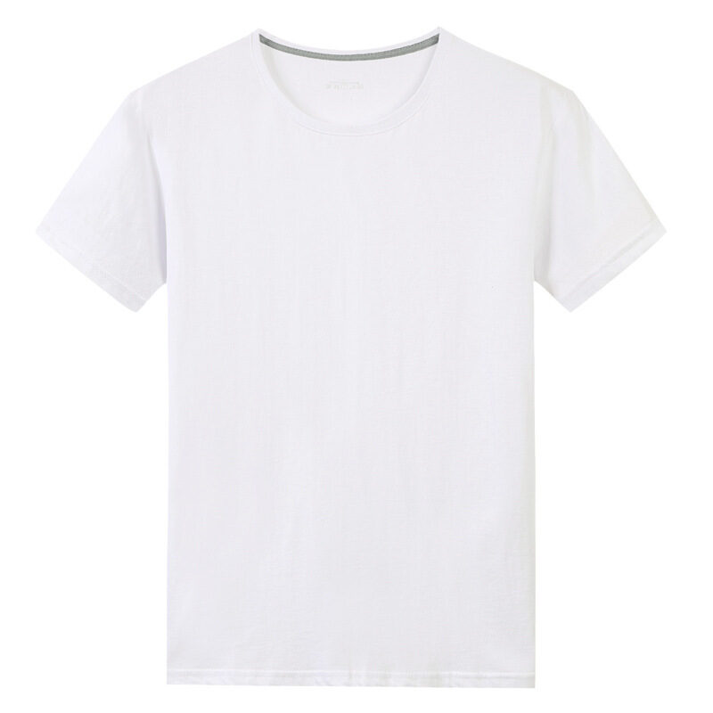 Men S Solid Color Cotton Short Sleeved T
