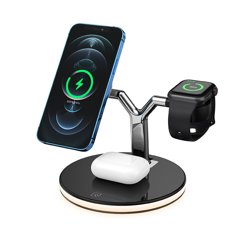 3 In 1 Magnetic Wireless Charger Stand Watch
