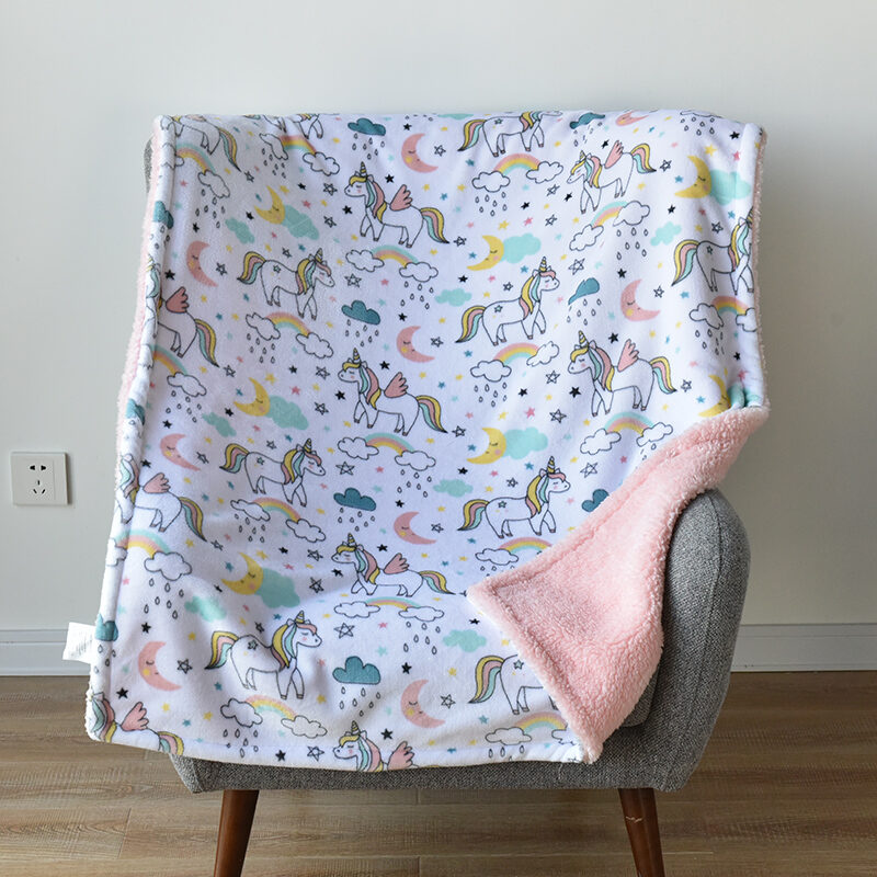 Baby Flannel Blanket Shawl
