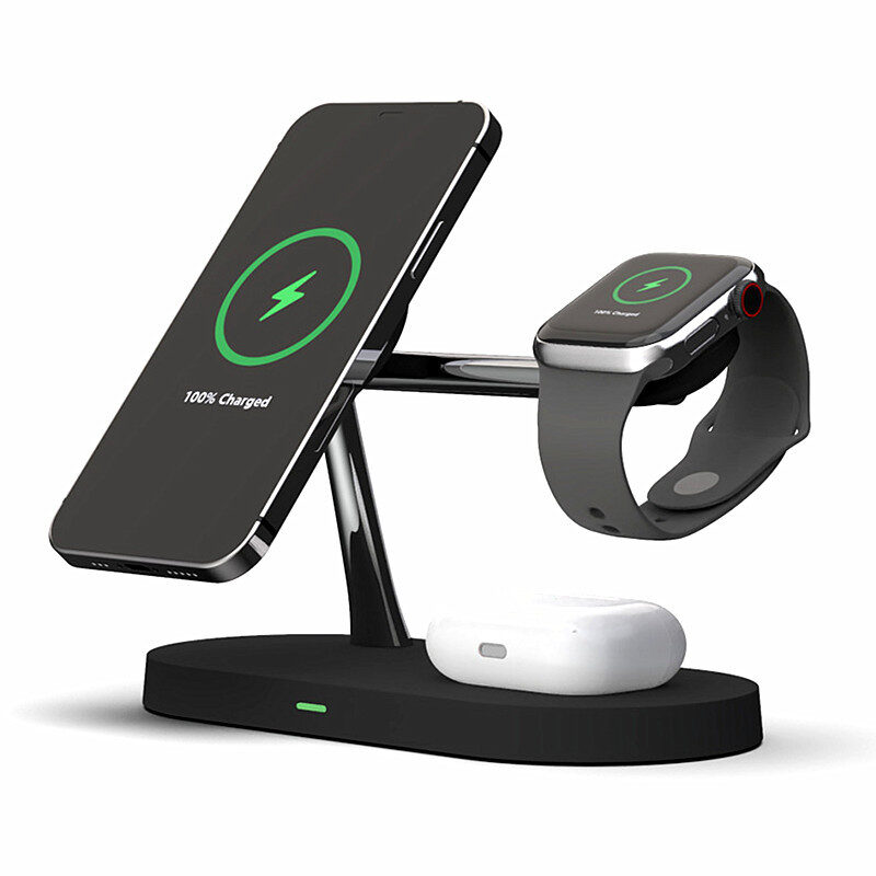 Multifunctional Five-In-One Magnetic Wireless Charging Watch Headset Desktop