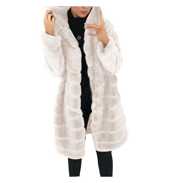 Jacket Winter White Big Solid Jackets For Women