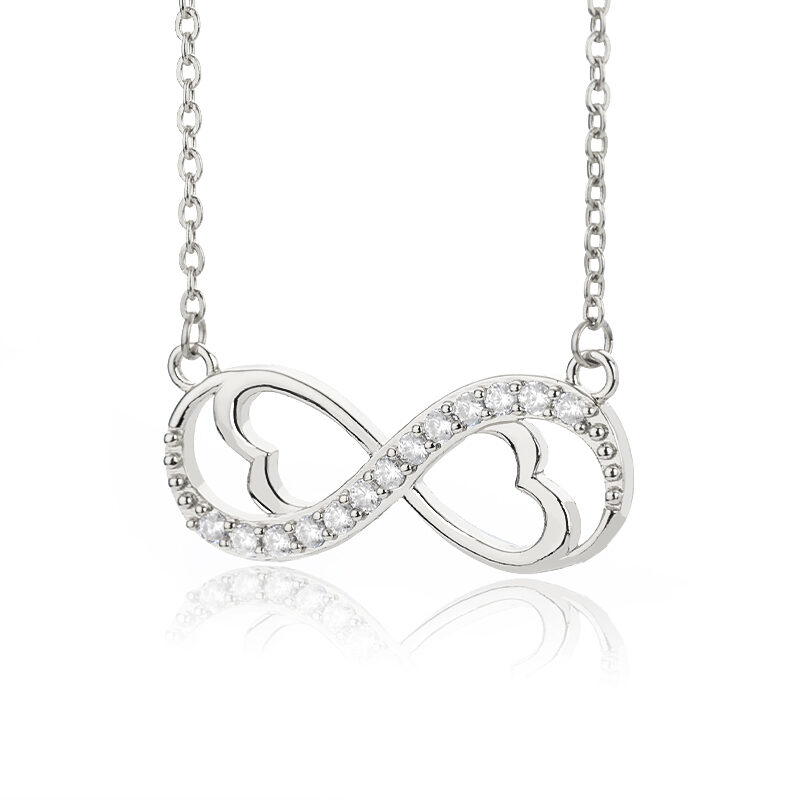 Women's Necklace 8-character Love Unlimited Heart