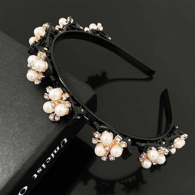 Lazy Braided Hair Clip Press Wash Face Headband