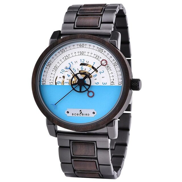 Watch Automatic Wooden Mechanical Men's Hand Mounted Waterproof