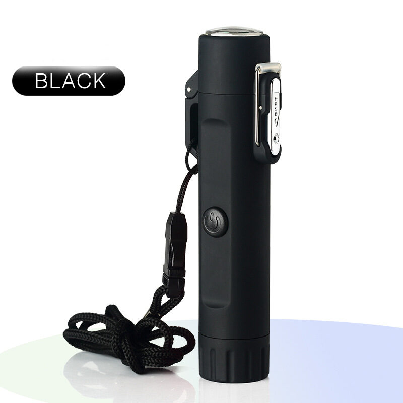 Outdoor Travel Compass Rechargeable Lighter Tube Waterproof Usb