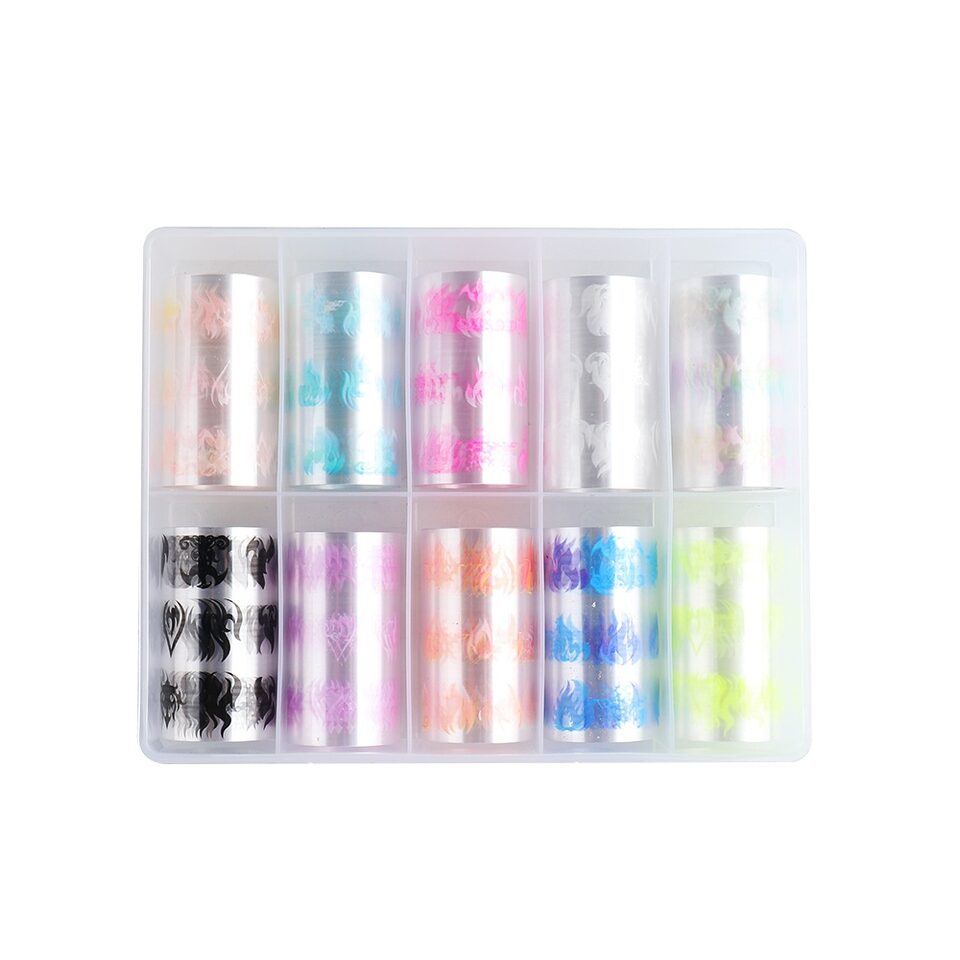 New Nail Art Flame Star Sticker Ins Color