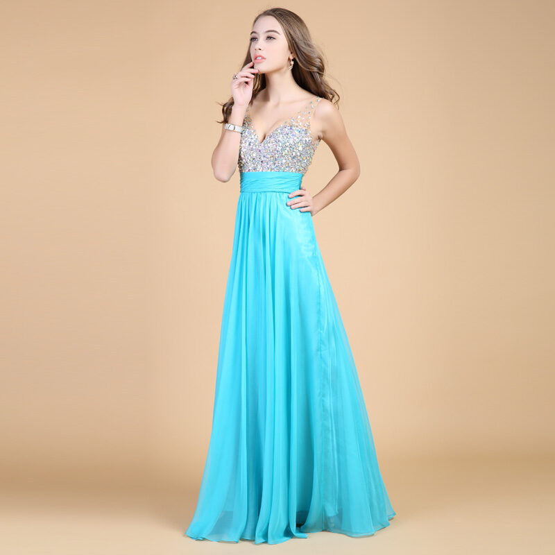 Evening Dress Long Banquet Toast Wedding Chiffon Skirt