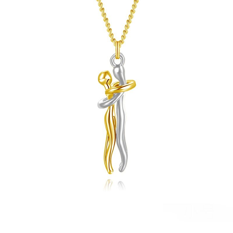 Affectionate Hug Necklace Couples Anniversary Valentine's Day Gift