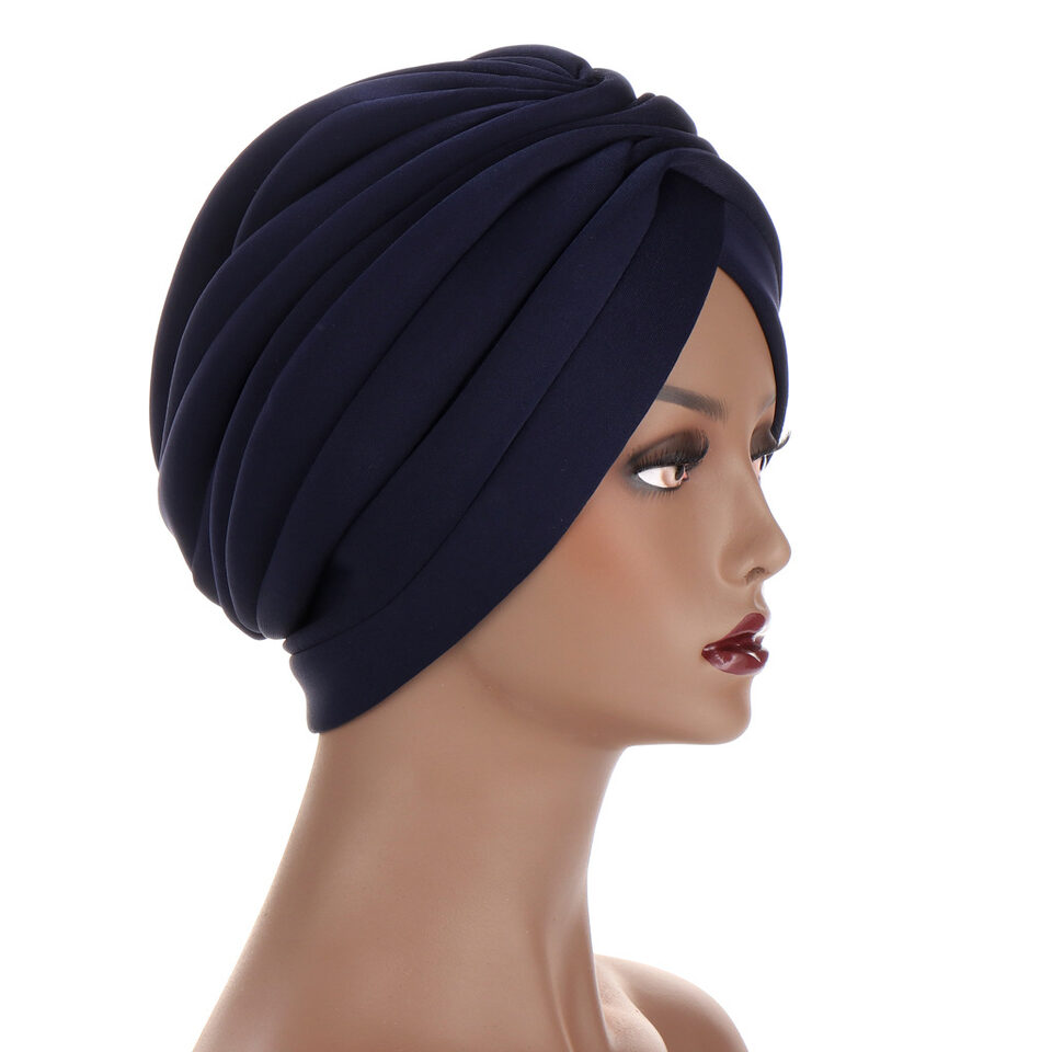 New Headwraps Hats For Women Solid Twist Ruffle