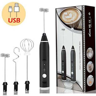 Rechargeable Electric Milk Frother Automatic Kitchen Juice Food
