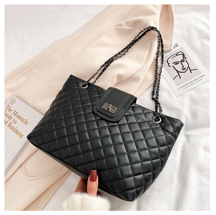 Lingge Large-Capacity Bag Women'S New Trendy Fashion All-Match