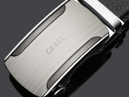 Camel Belt Men'S Leather Automatic Buckle Cowhide Casual