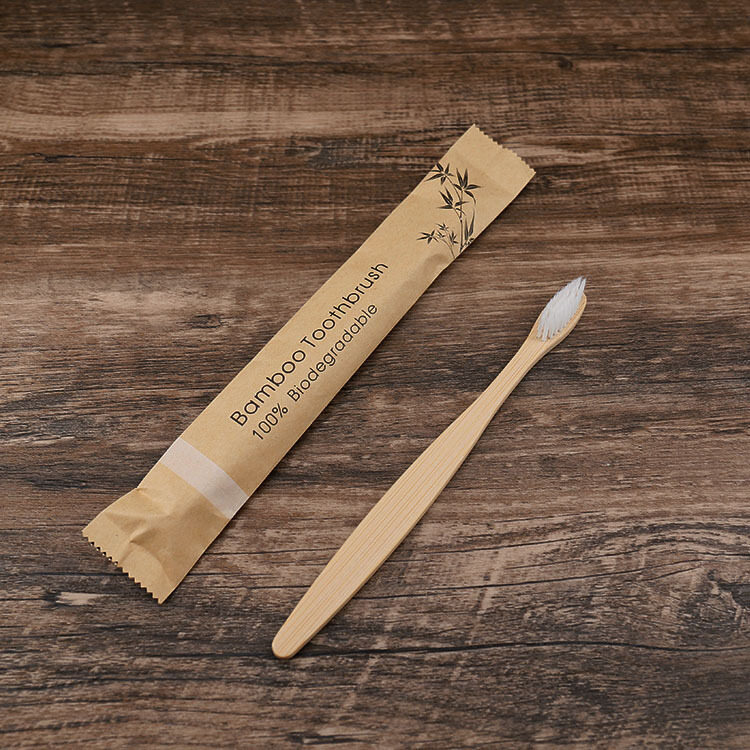 10Pcs Colorful Toothbrush Natural Bamboo Tooth Brush Set