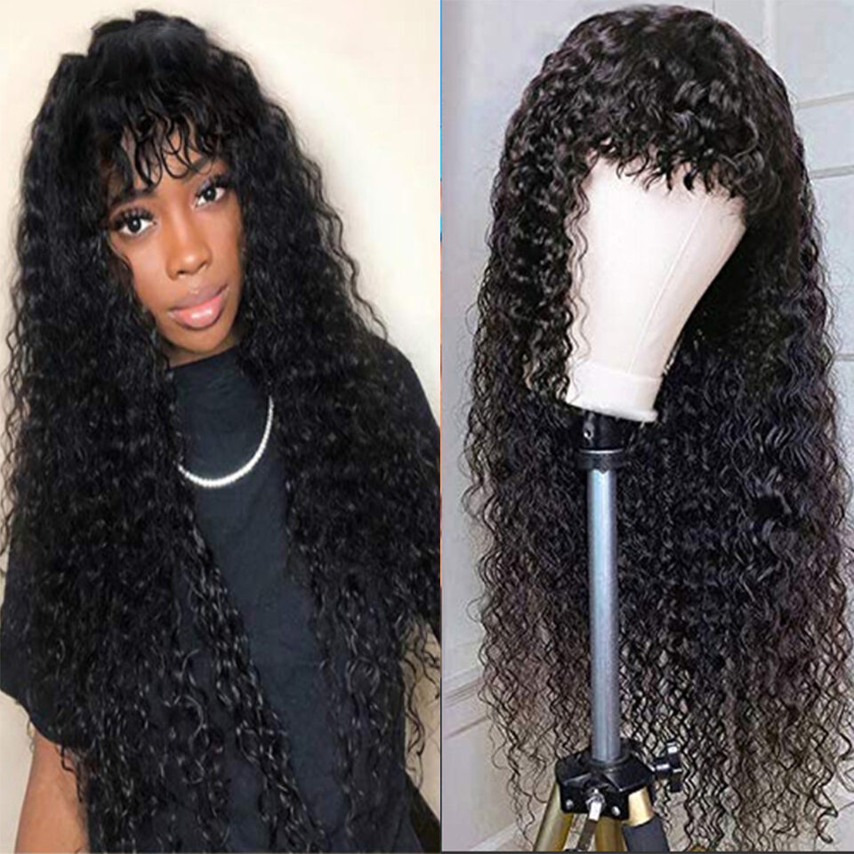 Shunfa Full-mechanical Curved Bangs Inverted Headgear Brazil Hair