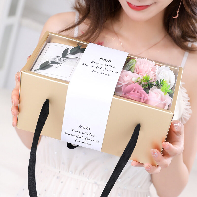 Soap Flower Rose Gift Box Mother's Day Ideas