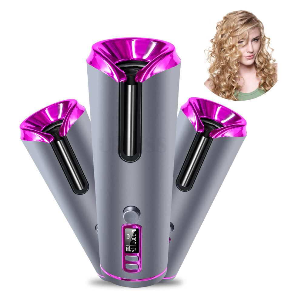 Hair Curling Iron Portable Automatic Multifunctional Usb Charging