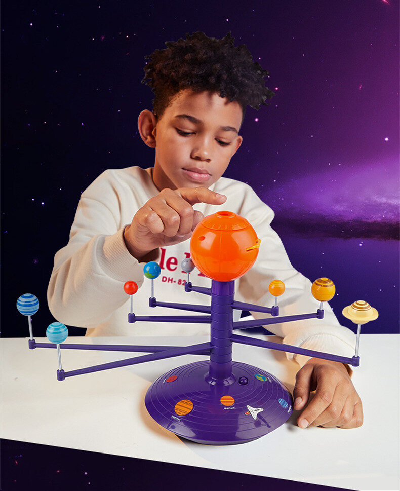 Colorful Solar System LED Sky Projector Rotating Voice