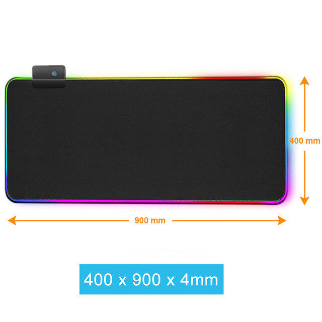 Luminous RGB Mouse Pad Symphony Game LED Rubber