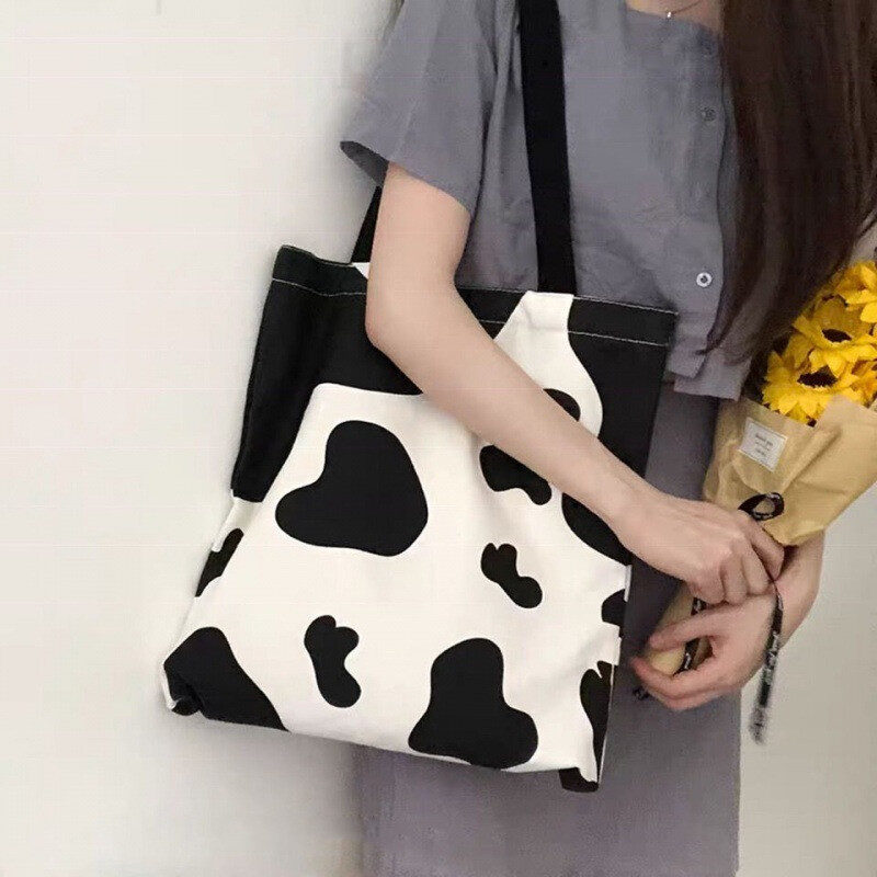 Bag Women Canvas Shoulder Leisure Big Shopping