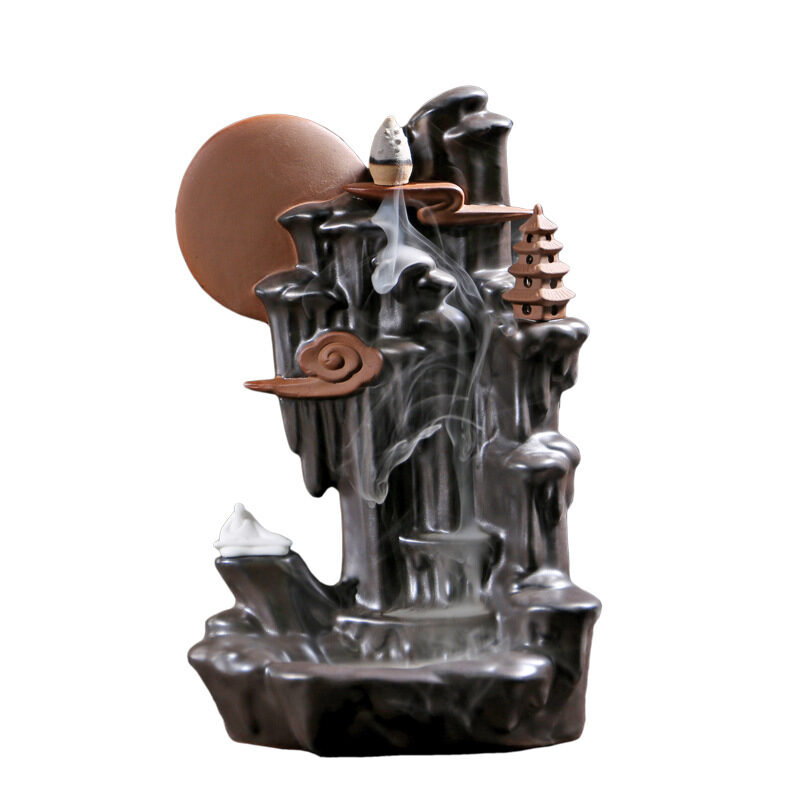 Black Incense Burner Road Decoration Backflow