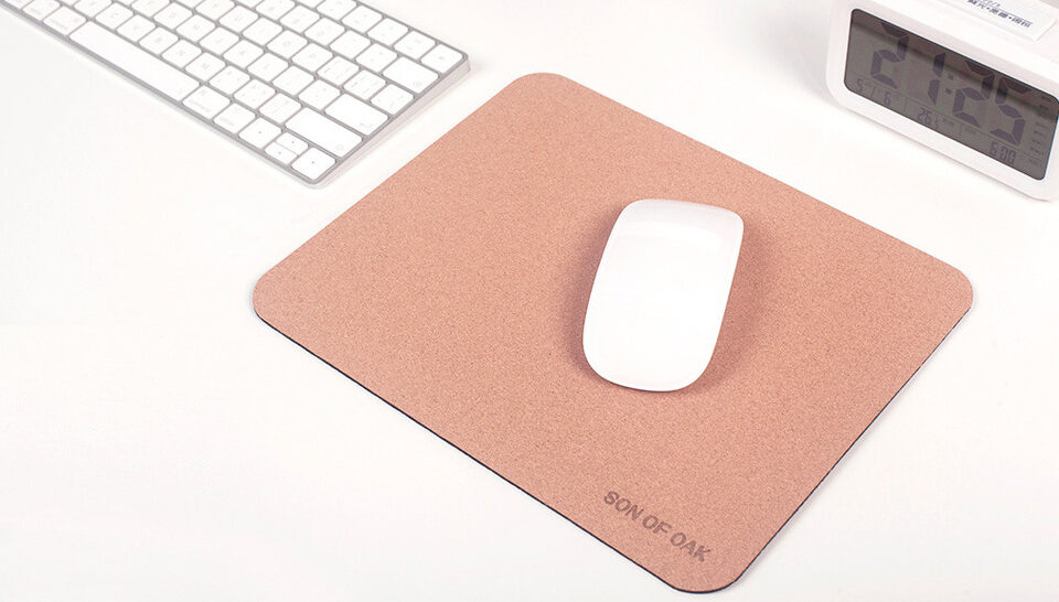 Cork Portable Mouse Pad Office Supplies