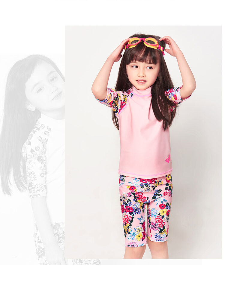 Yi Zi Children's Swimwear Girls Baby Split Pants