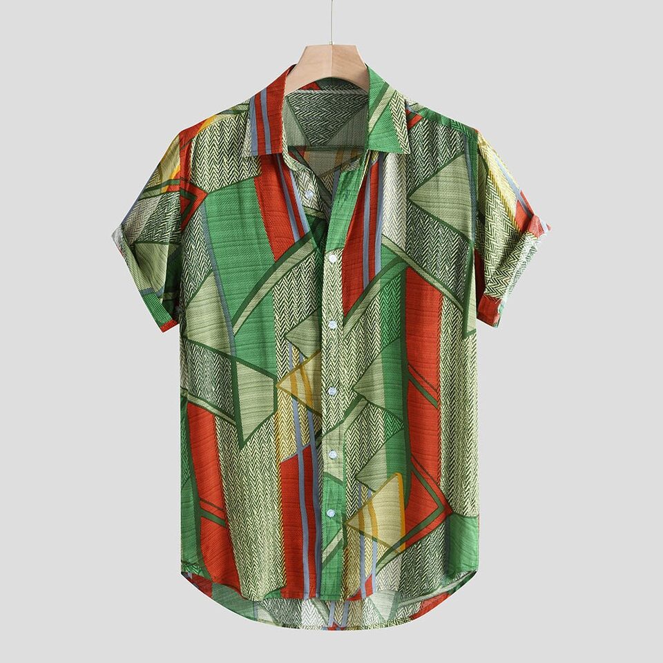 Hawaii Shirts Men Hip Hop Printing