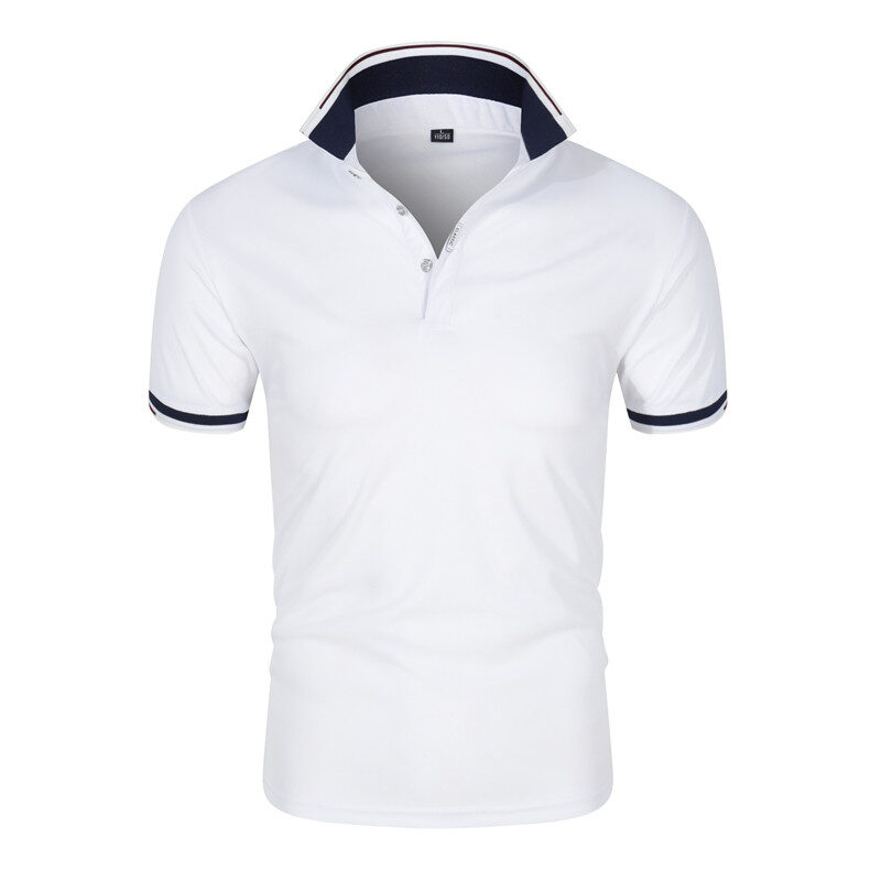 Men's POLO Shirt Short Sleeve T-Shirt Lapel Solid