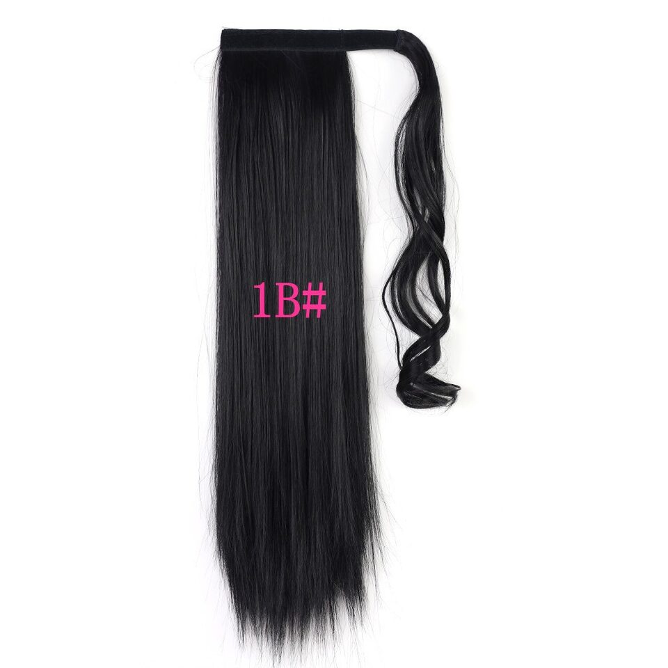 Long Straight Wrap Around Clip In Ponytail Hair