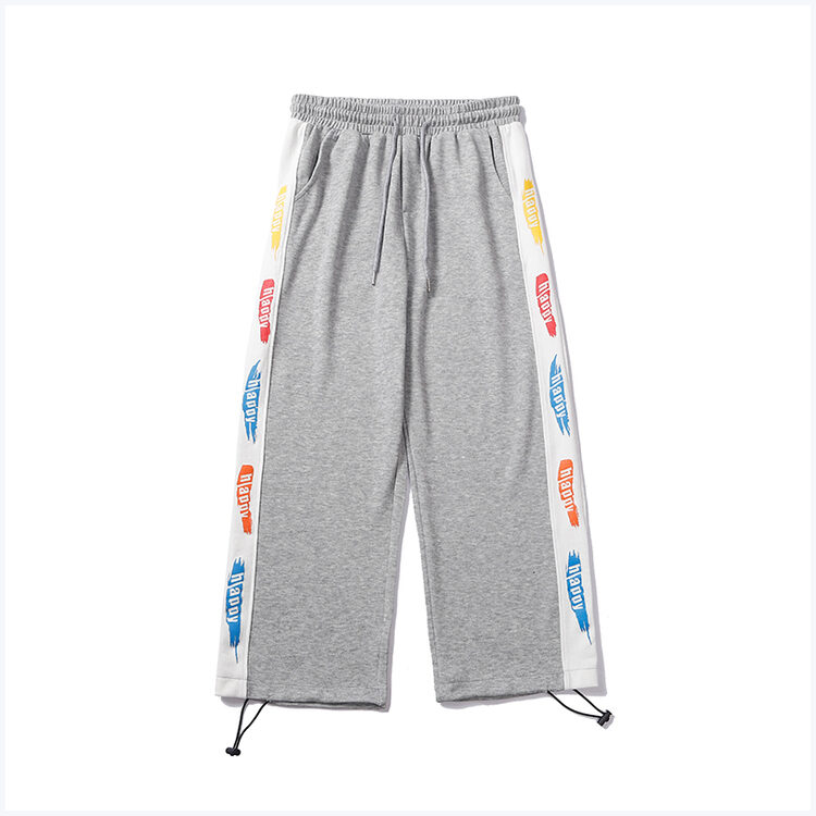 Printed Trousers With Drawstring For Men And Women