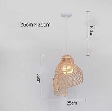 NEW Snail Rattan Pendant Light