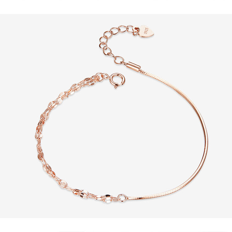 European And American Jewelry Sterling Silver Bracelet Girls